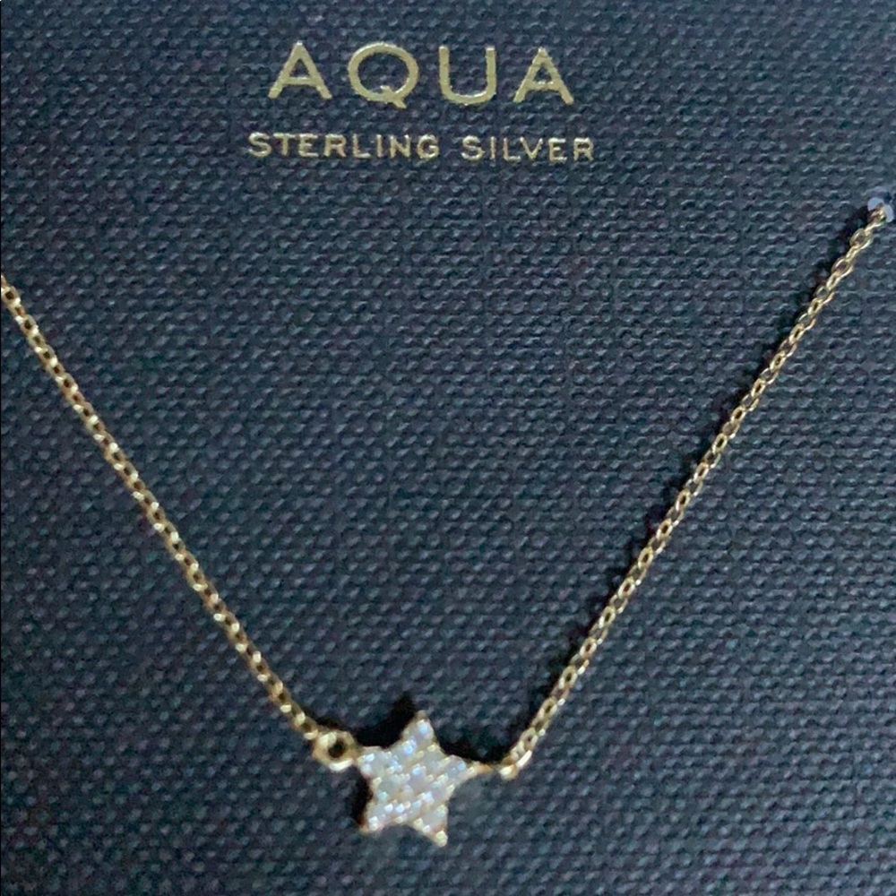 Aqua star necklace